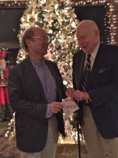Nobel Laureates Frank Wilczek and Steven Weinberg wish Vincent Liu a merry Christmas